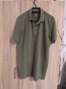 Męska zielona koszulka z kołnierzykiem POLO the Basics  C&A rozmiar M