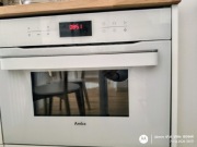 Piekarnik kompaktowy biały Amica z mikrofalą