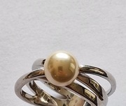 Srebro 925 ! pierścionek 5,5 g  rozmiar 15 z perłą !