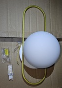 LAMPA nowoczesna ścienna kinkiet LED kule złoty mleczna