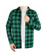 KOSZULA FLANELOWA ROBOCZA ZIELONA KRATA XXL