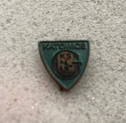 GKS Katowice starsza odznaka lakier na szpilke