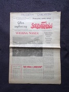 GŁOS WYBORCZY SOLIDARNOŚCI NR 1 KRAKÓW 7 MAJA 1989