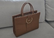 Torebka Gino Rossi camel brąz duża Skóra  Skórzana