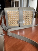 David Jones torebka mała, kremowa, słoma, piękna!