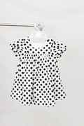 Sukienka Cool Club Smyk Biała Czarne Groszki Kropki 80 Używana