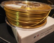Filament PLA 1,75 GOLD złoty jedwabisty  1,00 kg