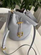 Furla Corona torebka niebiesko-szara skórzana