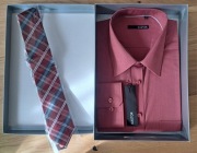 Koszula męska Kastor + krawat 188-194 / 46