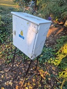 Rozdzielnica skrzynka budowlana, rbetka, częściowo wyposażona