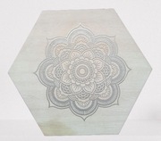 SZKATUŁKA - Skrzynka DREWNIANA ozdobna - Pudełko na drobiazgi MANDALA BOHO