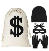 Kostium przebranie strój Złodziej Rabuś roz. uniwersalny nowy