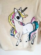 Bluza pluszowa H&M Cudna Cekiny Rozm.122/128 