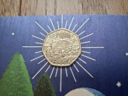 Isle of Man 50 pence 1987 Wyspa Man 50 pensów CHRISTMAS Boże Narodzenie 