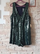 KOMBINEZON z drobnych cekinów 44