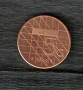 Holandia Beatrycze 5 guldenów 1999 PROOF stan 3+ POLECAM