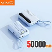 Powerbank 50000mAh szybkie ładowanie IPHONE IPAD ANDROID tablet 4 kable 