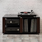 Stolik audio regał hifi na gramofon płyty winylowe FOS