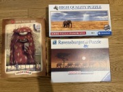 Puzzle 3x1000 elementów, Heye, Ravensburger, Clementoni