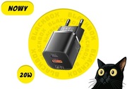 [NOWY] Ładowarka Sieciowa Essager 20W GaN USB-C/USB-A