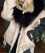 Kurtka BELL czerń beż