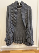 Elegancka narzutka / kardigan Marco Pecci – alpaka & wełna – rozmiar 42