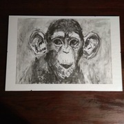 Rysunek węglem, sztuka, dekoracja, prezent.