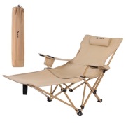VILLEY Rozkładany fotel kempingowy, regulowany