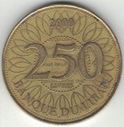 Liban 250 funtów liwrów livres 2000 - 23,5 mm