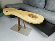 Stolik jesionowy live edge handmade Unique
