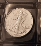 USA  Dollar 1941 Walking Liberty – srebro 900 – oryginał – stan obiegowy