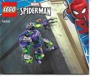 Lego Marvel 76219 Spider-Man & Green Goblin Mech Battle Instrukcja