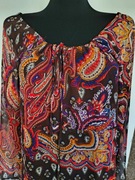 Bluzka wiązana kolorowa tunika oversize yessica