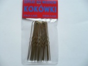 Szpilki do koka, fryzjerki, kokówki - złote 7,5 cm