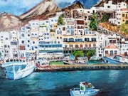 Cyklady Grecja obraz akrylowy 