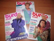 Burda Moden 10,11,12/1990 wykroje Vintage modele Miss B szycie krawiectwo