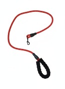 Wytrzymała smycz dla psa linka treningowa miejska 140 cm czerwona miejska