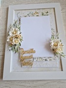 HANDMADE Ramka na zdjęcie z okazji Komunii Świętej