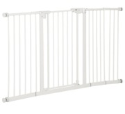 Bramka ochronna dla psa PawHut metalowa biała