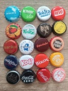 Kapsle niepiwne od napojów z różnych krajów zestaw 20 sztuk