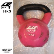 EB FIT KETTLEBELL 14kg ŻELIWNY, GUMOWANY