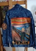 Kurtka Jeansowa,,Krzyk-Edvard Munch,,Rozmiar - L