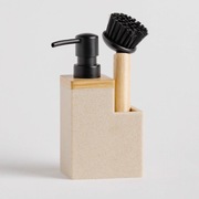 Dozownik kuchenny ze szczotką z piaskowca home&you