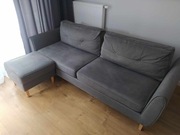 Kanapa z funkcją spania + pufa Oland Wajnert