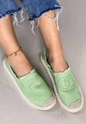 Klasyczne zielone espadryle rozmiar 39 