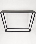 Konsola metalowa czarna 100 cm industrialna