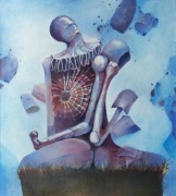 Obraz olejny na płótnie ręcznie malowany. 100/90/3D