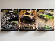3x Hot Wheels Premium HUMMER H1 FORD F-150 RAPTOR SUBARU BRAT off road