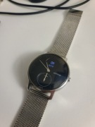 Zegarek Withings Steel HR metalowy srebny z dod paskami