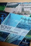 Pwpw Warszawa dziś i wczoraj - dwa banknoty dwa foldery